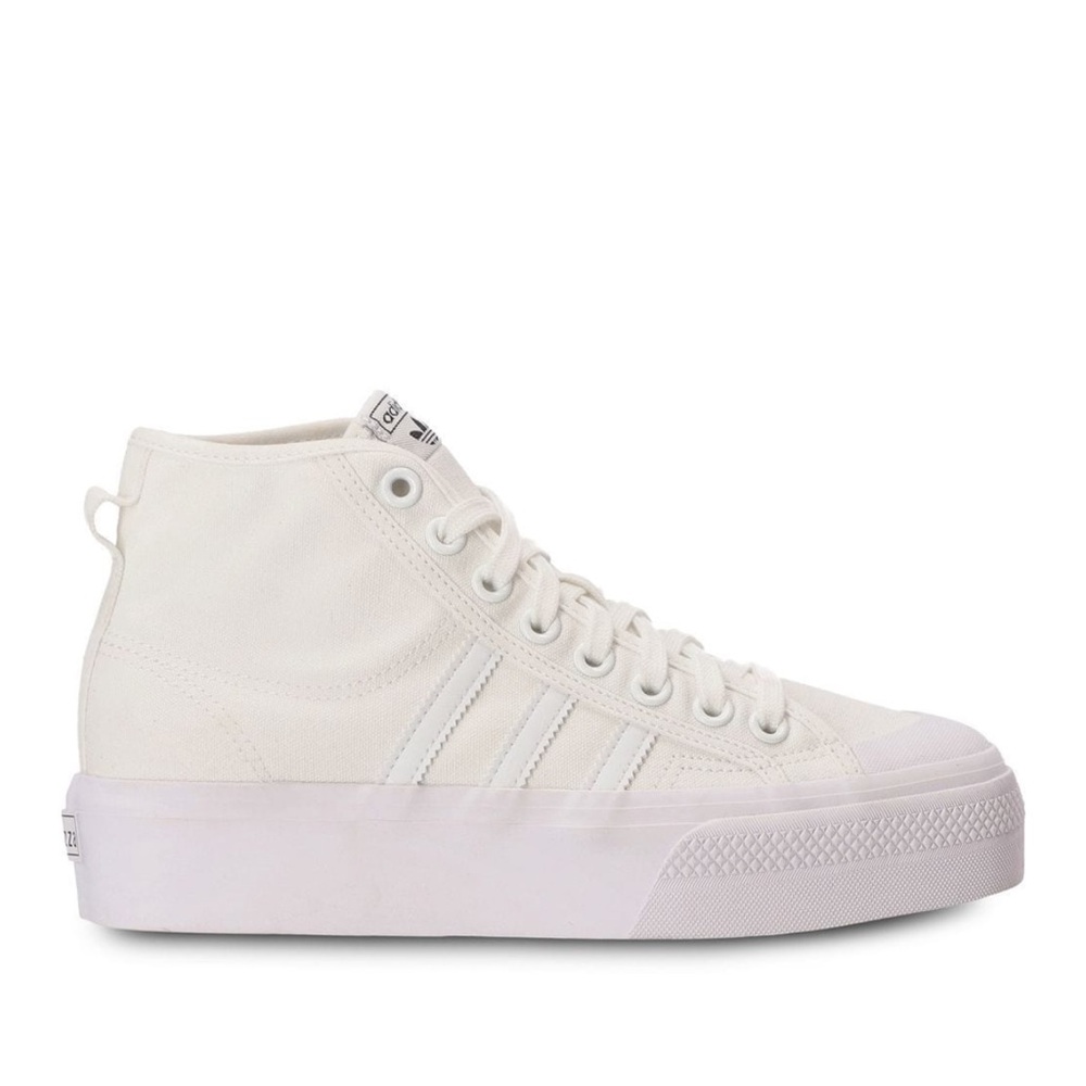 Adidas Nizza Flatform Mid Platform High Tops White